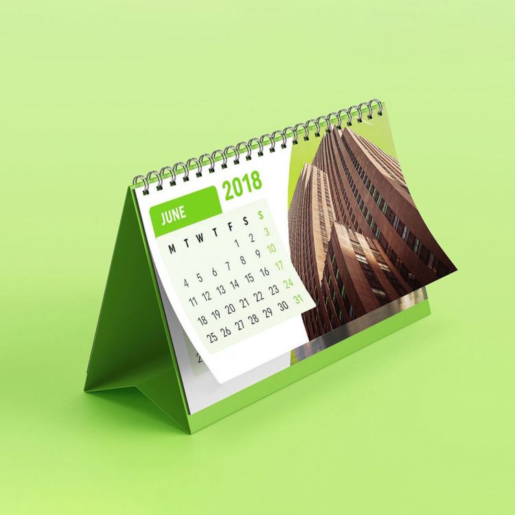 Mini calendrier de bureau à spirale